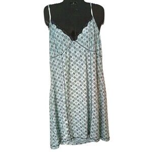 Studio Donatella Slip Dress Sz XL Light Teal Valentines Day